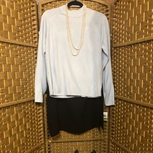 Karen Scott Sweater. Baby blue. Size L. (NWT)